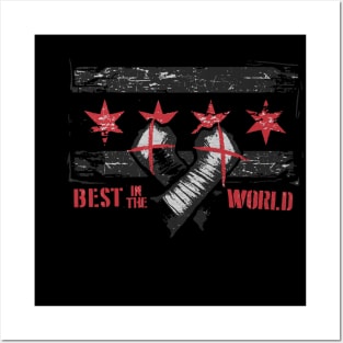 CM Punk Chicago Flag Posters and Art